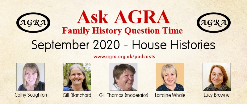 Ask AGRA - Family History Question Time - House History Research